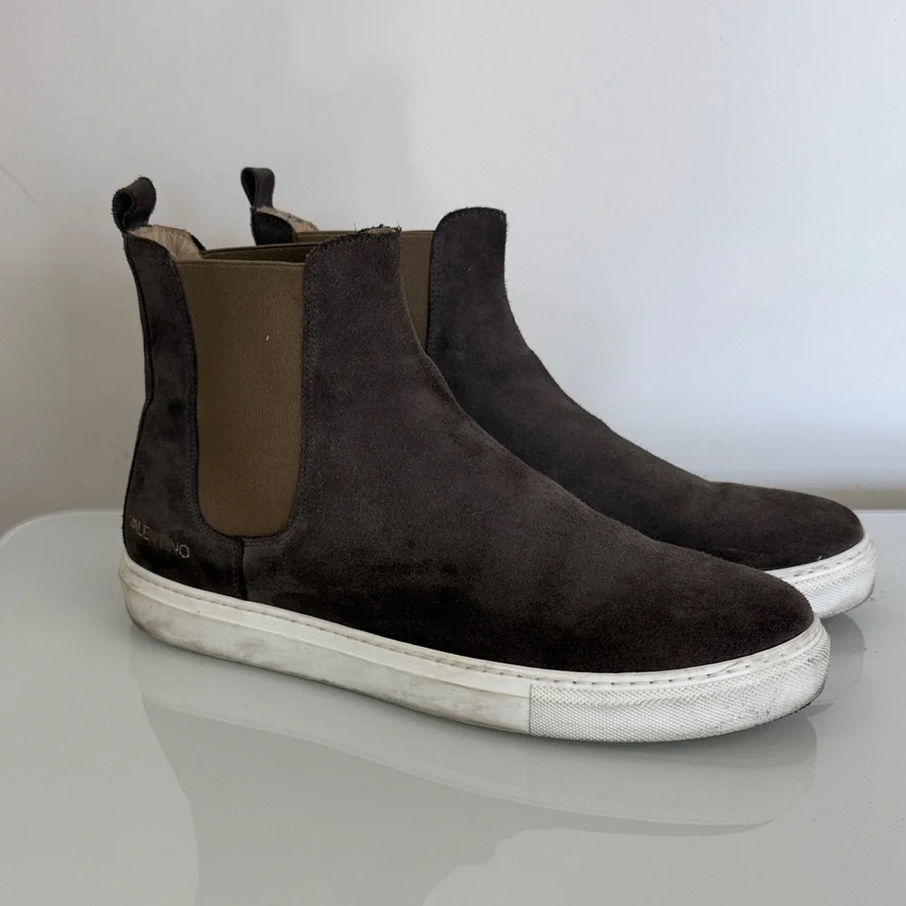 Mario Valentino Dark Brown Suede Ankle Boots 45